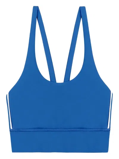 Sporty And Rich Bold Health Sports Bra In Blue