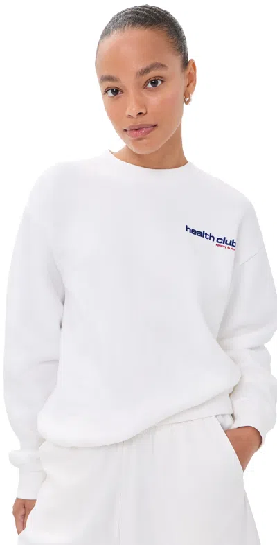 Sporty And Rich Bold Health Sweatshirt White Sports Red/soda