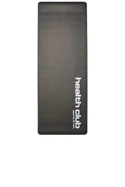 Sporty And Rich Bold Health Yoga Mat In Black