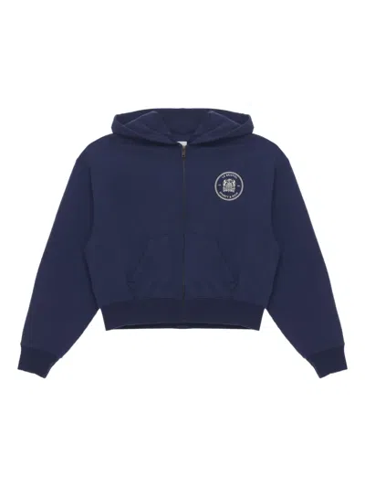 Sporty And Rich Bristol Crest 100th Hoodie In 蓝色