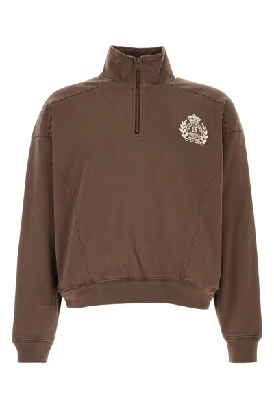 Sporty And Rich Sporty & Rich Brown Cotton Sweatshirt