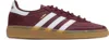 Sporty And Rich Burgundy Adidas Originals Edition Handball Spezial Sneakers In Red