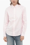 SPORTY AND RICH BUTTON-DOWN COLLAR STRIPED CLOVER SHIRT
