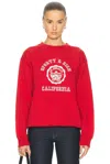 Sporty And Rich California Emblem Crewneck Sweatshirt In Red