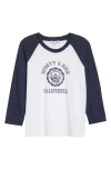 Sporty And Rich Sporty & Rich California Emblem Graphic Baseball T-shirt In Multi