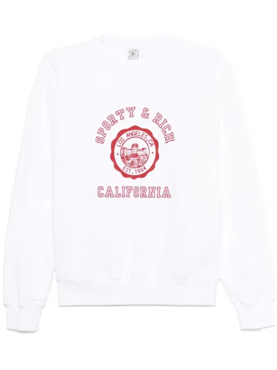 SPORTY AND RICH CALIFORNIA EMBLEM SWEATSHIRT