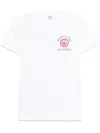 Sporty And Rich Womens California Emblem Round-neck Cotton-jersey T-shirt White Xs In White