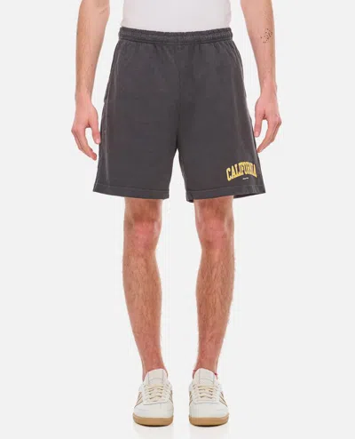 Sporty And Rich California Gym Shorts In Black