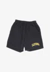 Sporty And Rich Faded California Gym Shorts With Back Pocket In Black