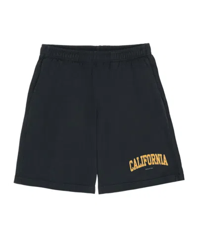 Sporty And Rich California Gym Shorts In Black