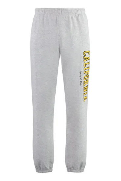 Sporty And Rich Sporty & Rich California Logo Printed Track Pants In Grey
