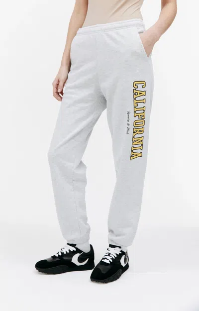 Sporty And Rich Sporty & Rich California Pocketed Sweatpants In Grey