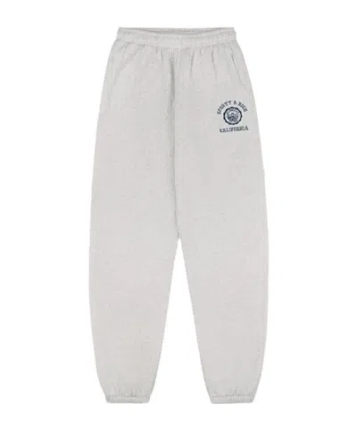 Sporty And Rich California-logo Track Pants In Gray