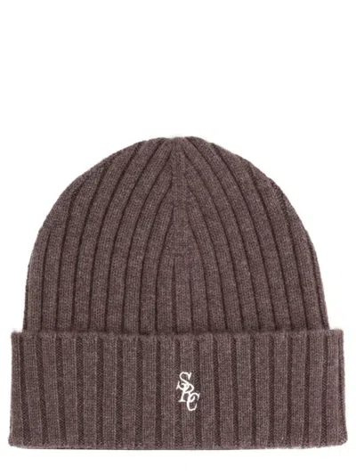 Sporty And Rich Cap With Logo In Burgundy