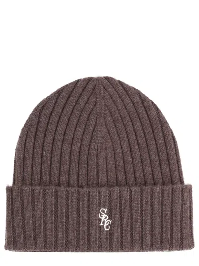 Sporty And Rich Cap With Logo In Burgundy