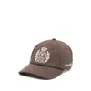 Sporty And Rich Hw Crest Baseball Cap In Brown