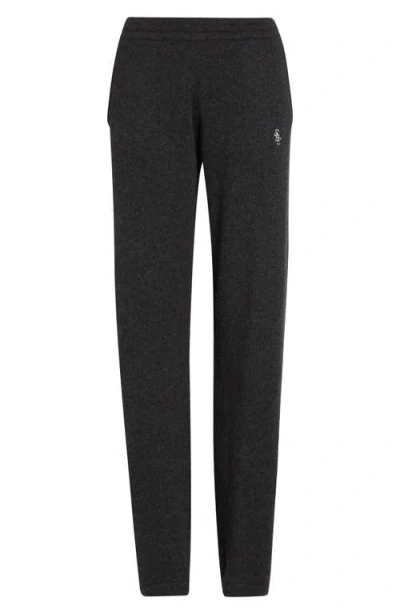 Sporty And Rich Sporty & Rich Cashmere & Wool Joggers In Black