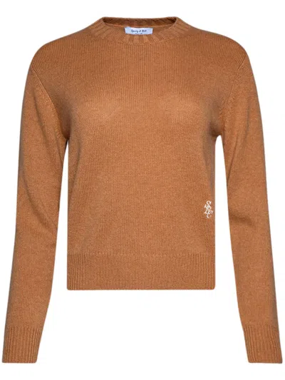 Sporty And Rich Cashmere-blend Jumper In Brown