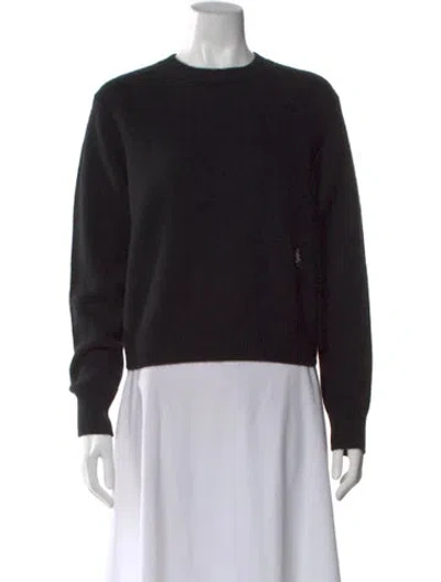 Pre-owned Sporty And Rich Cashmere Crew Neck Sweater In Black