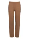 Sporty And Rich Cashmere Elastic-waist Trousers In Brown