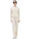 Sporty And Rich Cashmere Knit Hoodie In Beige