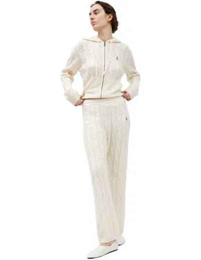 SPORTY AND RICH CASHMERE KNIT TROUSERS