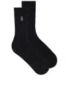 Sporty And Rich Cashmere Socks In Black