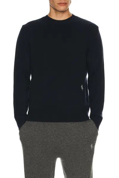 Sporty And Rich Cashmere Sweater In Blue