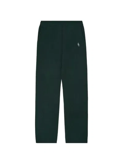 Sporty And Rich Cashmere Track Pants In Green