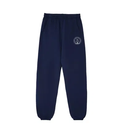 Sporty And Rich Central Park 棉运动裤 In Navy