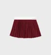SPORTY AND RICH CLASSIC LOGO PLEATED SKIRT