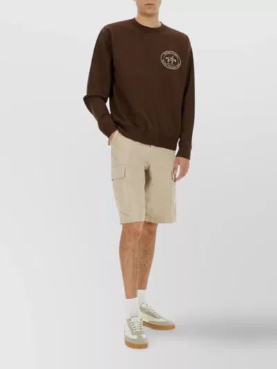 Sporty And Rich Club Riding Sweatshirt Ribbed Finish