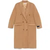 Sporty And Rich Double Faced Db Coat In Brown