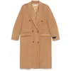 Sporty And Rich Double Faced Db Coat In Brown