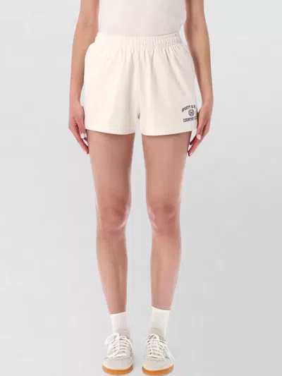 Sporty And Rich Collegiate Cotton Lounge Shorts Mid Length In Multi