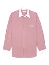 Sporty And Rich Contrasting Collar Shirt In Red