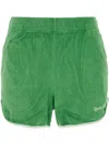 Sporty And Rich Contrasting-trim Shorts In Green