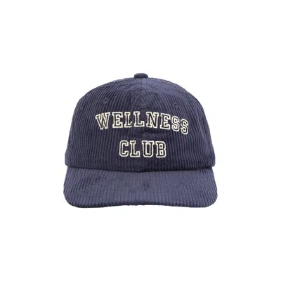 Pre-owned Sporty And Rich Sporty & Rich Corduroy Hat 'navy/cream'