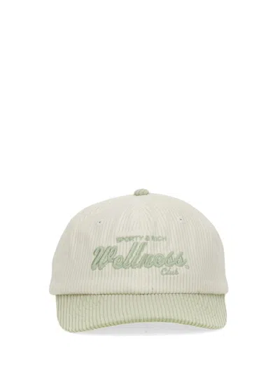 Sporty And Rich Corduroy Hat In White