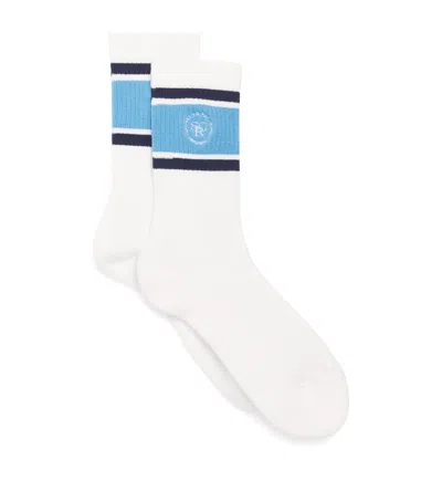 Sporty And Rich Cotton-blend Striped Srhwc Socks