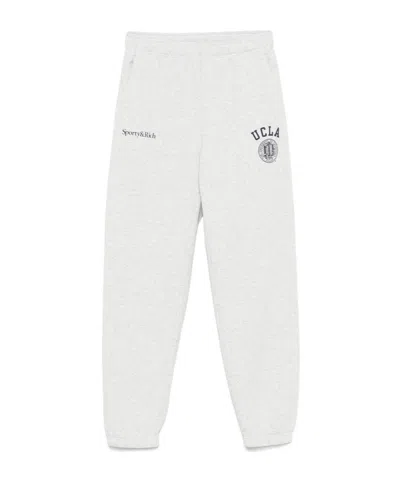 SPORTY AND RICH COTTON-BLEND TRACK PANTS