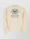 SPORTY AND RICH COTTON CREW-NECK SWEATSHIRT WITH UNIQUE FRONT PRINT