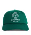 Sporty And Rich Cotton Embroidered Baseball Cap In Gray