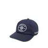 Sporty And Rich Womens Dark Navy Eden Crest Embroidered Cotton Baseball Cap In Blue