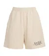 Sporty And Rich Cotton Ny 94 Sweatshorts In Ivory