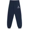 Sporty And Rich Vendome Embroidered Cotton-jersey Track Pants