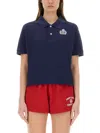 Sporty And Rich Sporty & Rich Cotton Pique Polo In Blue