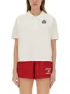 Sporty And Rich Sporty & Rich Cotton Pique Polo In White