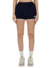 SPORTY AND RICH COTTON SHORTS
