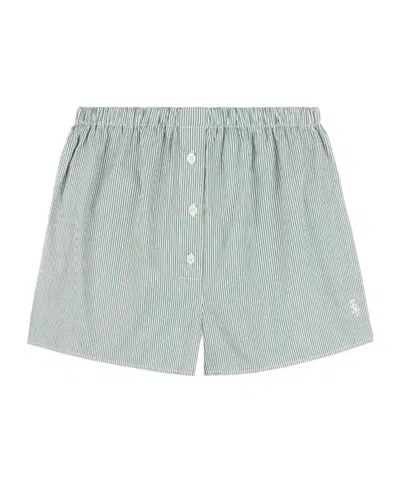 Sporty And Rich Cotton Shorts In Gray